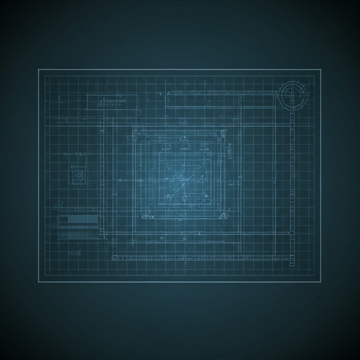 Technical blueprint illustration